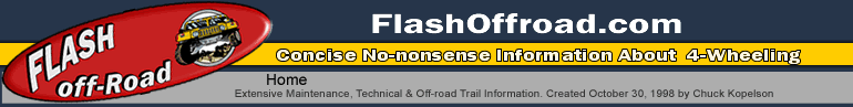 Flash Off-Road Features Table of Contents