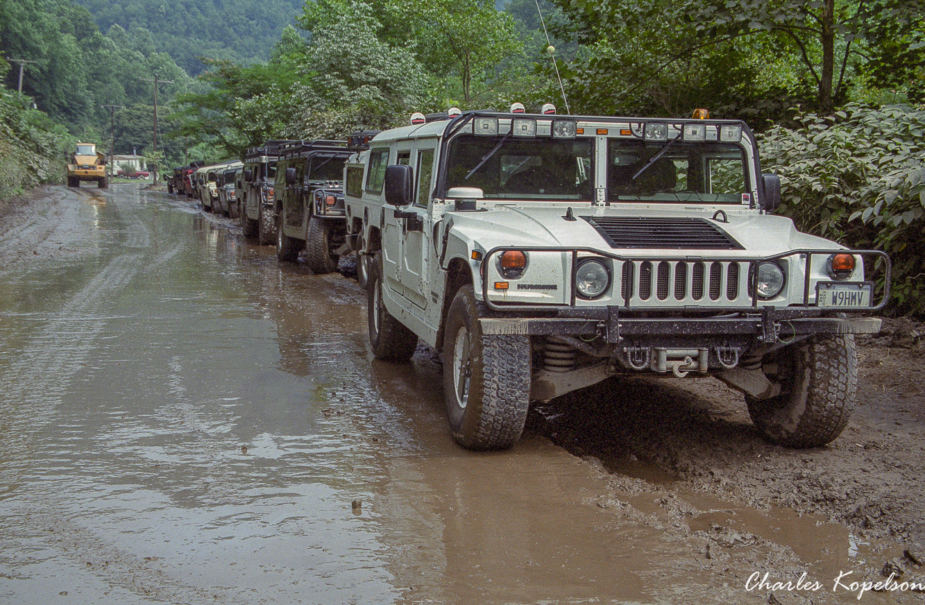 Wheeling in the mud after the W. Virginia Floods